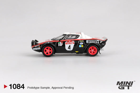 Mini GT 1/64 Lancia Stratos HF #4 1978 Rally Sanremo Winner New