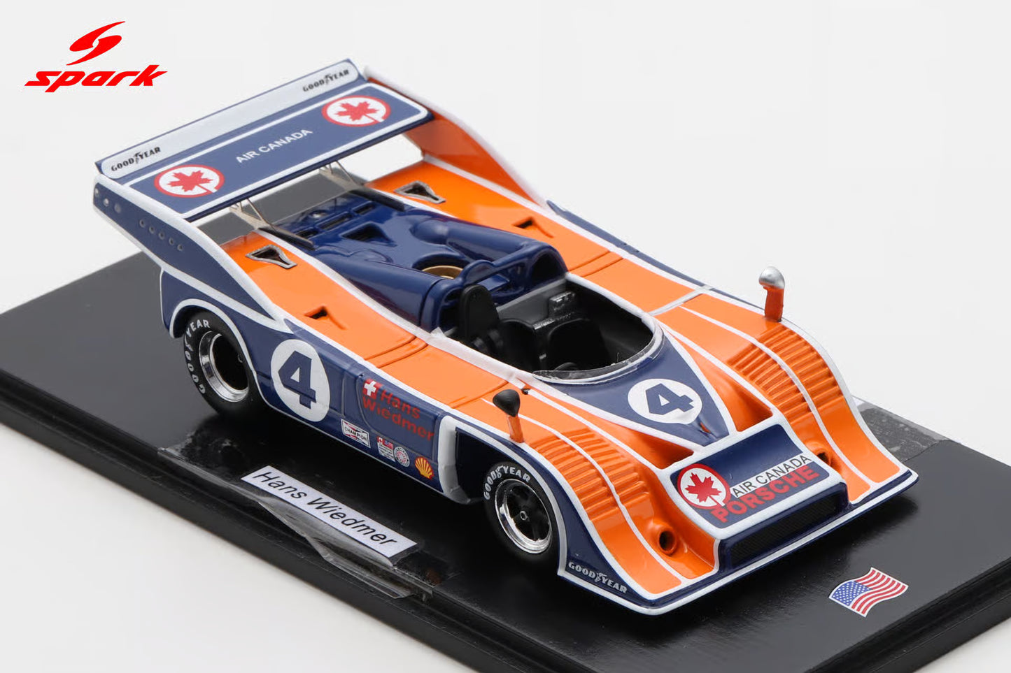 Spark Porsche 917/10 No.4 2nd Mosport 1973 Hans Wiedmer Limited 500 US163 - 1:43
