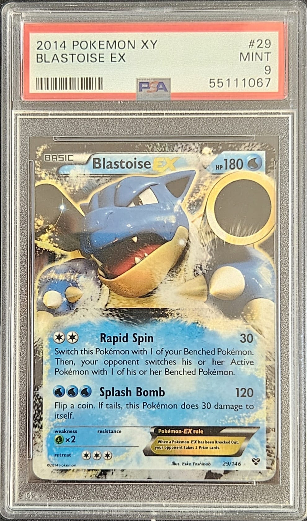 Blastoise ex - PSA 9 - 29/146 - Holo ex Rare - XY Base Set