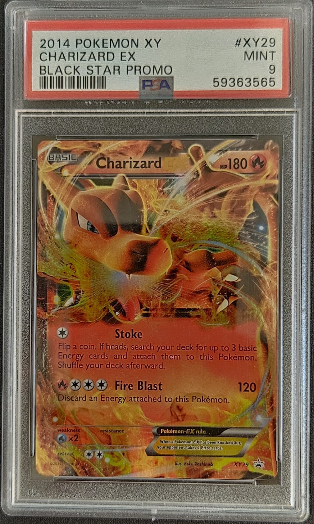 Charizard ex - PSA 9 - XY29 - Black Star Promo -