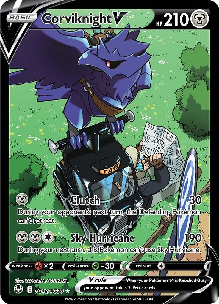 Corviknight V - TG18/TG30 - Trainer Gallery - Ultra Rare - Silver Tempest
