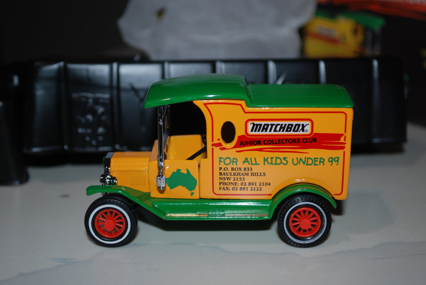 MATCHBOX YYN012/SA 1912 FORD MODEL T TRUCK JUNIOR COLLECTORS CLUB LTD.