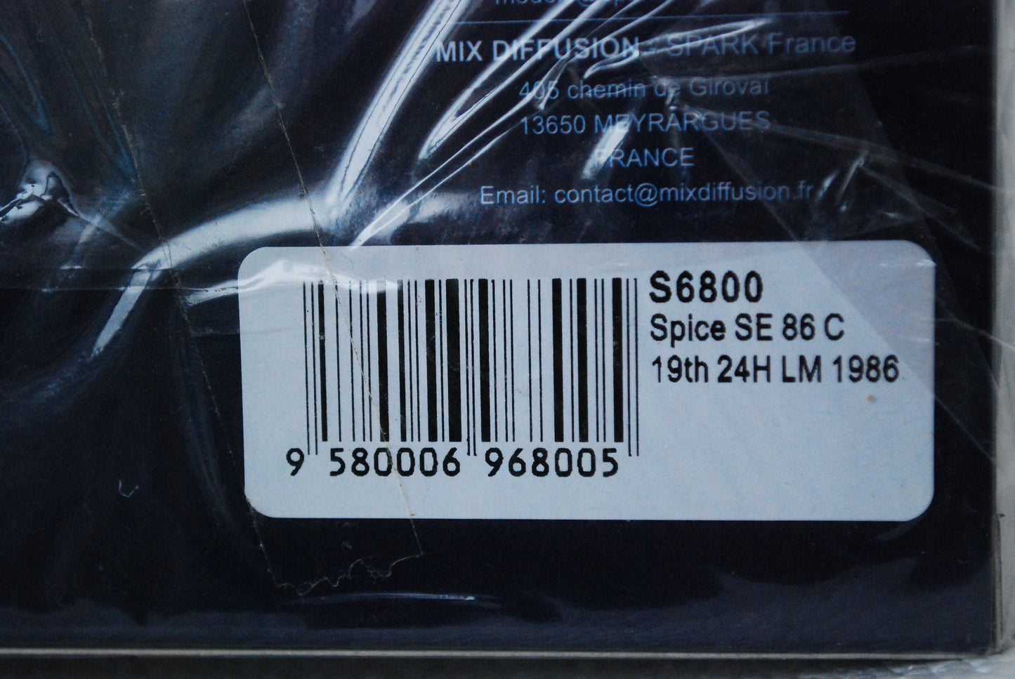 Spark 1/43 Spice SE 86 C No.70 19th 24H Le Mans 1986 G. Spice - R. Bellm - J-M. Martin S6800