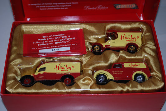 Lledo Days Gone HM1003 Hamleys Set of 3 vehicles Ltd Edition Cert + box