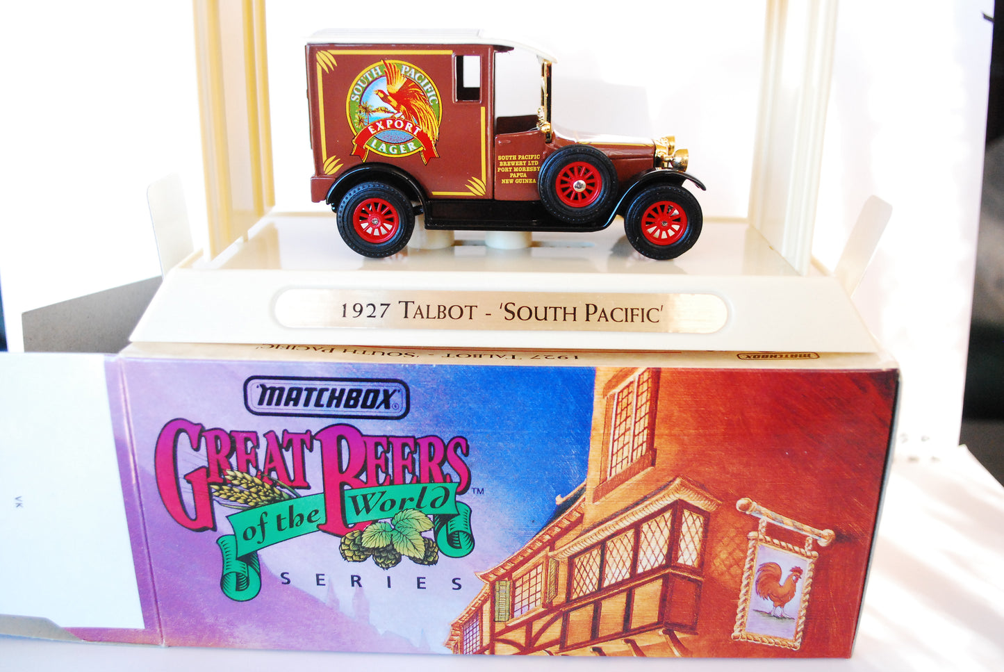 MATCHBOX YESTERYEAR GREAT BEERS OF THE WORLD 1927 TALBOT SOUTH PACIFIC YGB10
