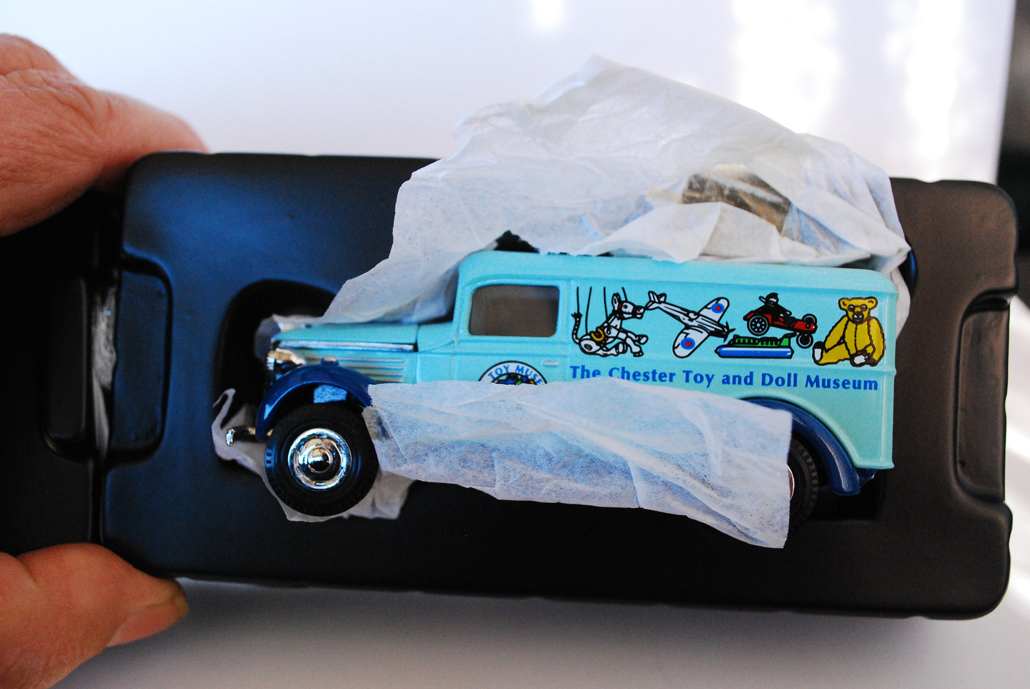 MATCHBOX MODELS OF YESTERYEAR OLD Y12 '1937 GMC VAN, CHESTER TOY & DOLL MUSEUM'
