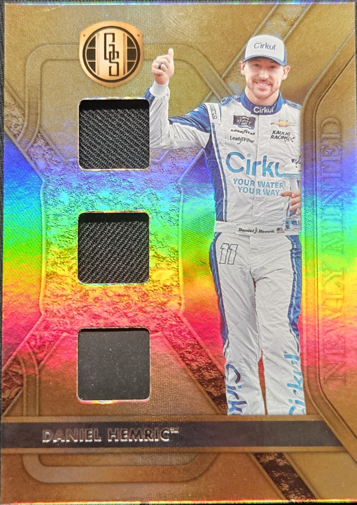 Daniel Hemric - No.GS-DH - Panini Chronicles Gold Standard Racing 2023 - Triple Patch