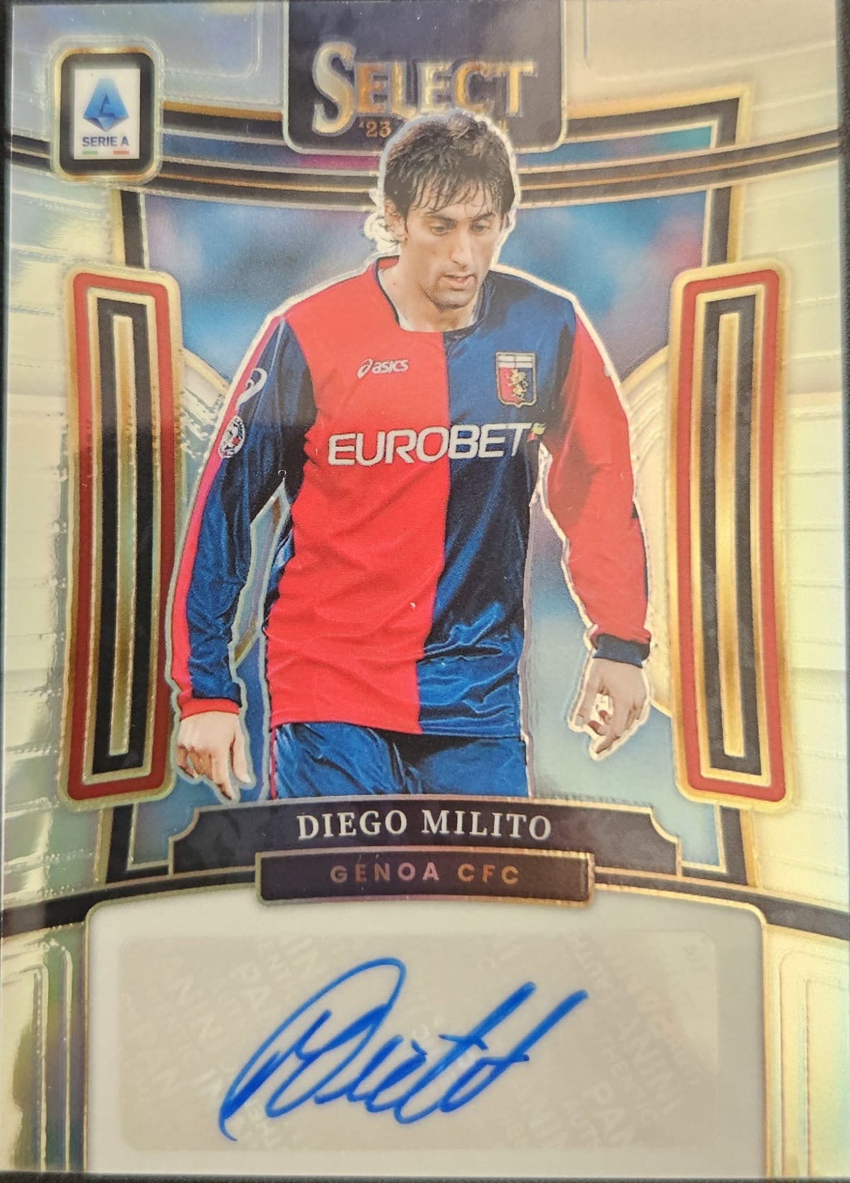 Diego Milito - No.S-DM - Panini Prizm Select Serie A 2023-24 - Auto