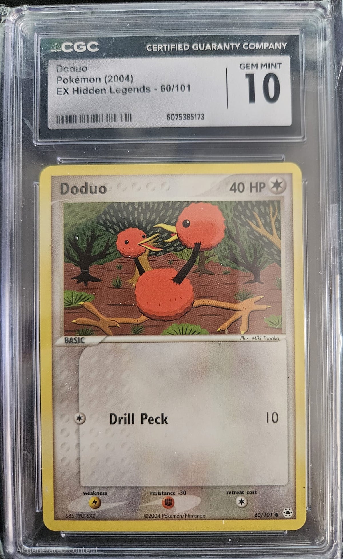 Doduo - CGC 10 - 60/101 - Common - Hidden Legends