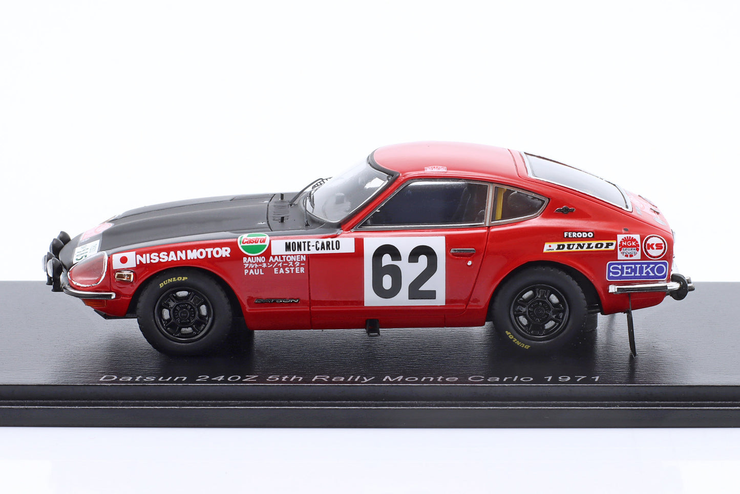 Spark Models 1/43 Datsun 240Z 5th Rally Monte Carlo 1971 Aaltonen/Easter