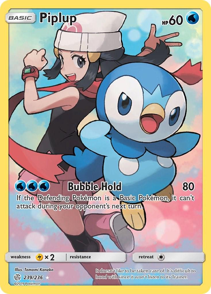 Piplup - 239/236 - Ultra Rare - Cosmic Eclipse