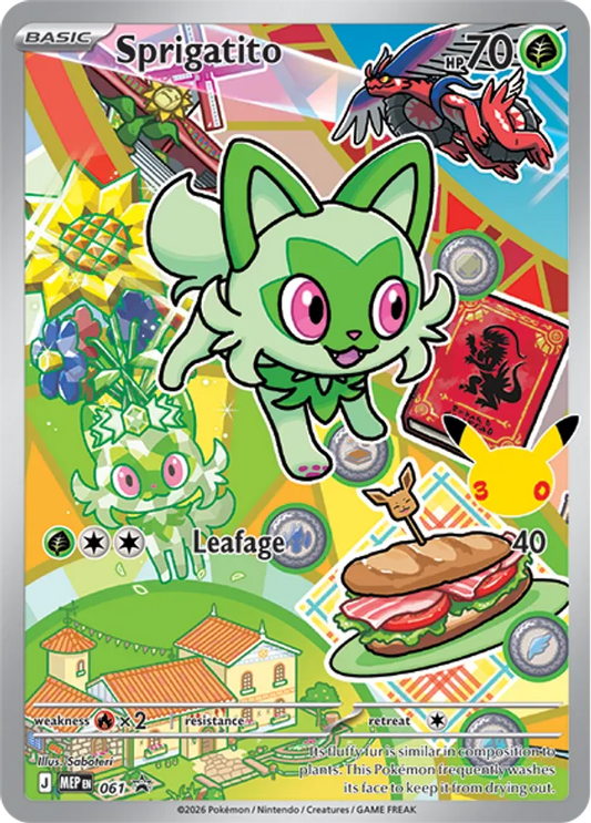 Sprigatito, Fuecoco, Quaxly - First Partners Illustration Series 3 Promos - Set of 3