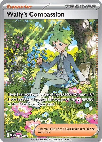 Wally's Compassion - 186/132 - Special Illustration Rare - Mega Evolution