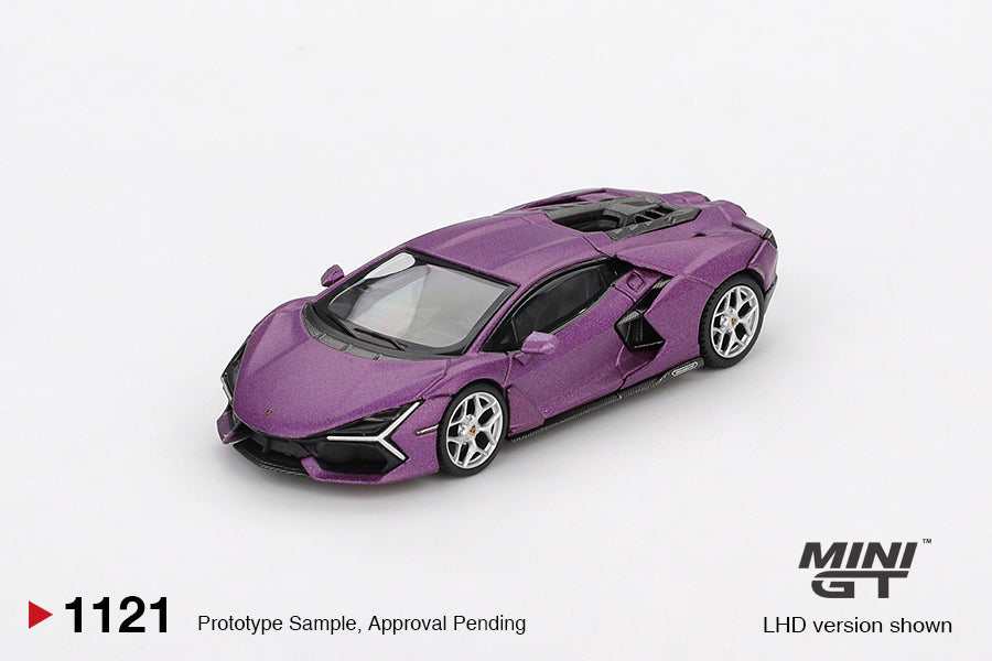 Mini GT 1/64 Lamborghini Revuelto Viola 30th Matte Diecast Model Car #1121 LHD