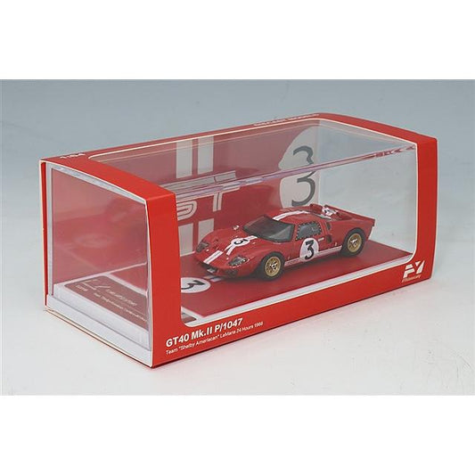 FY64080 1/64 GT40 Mk.II P1047 "Shelby American" LeMans 24 Hours 1966 #3 Red