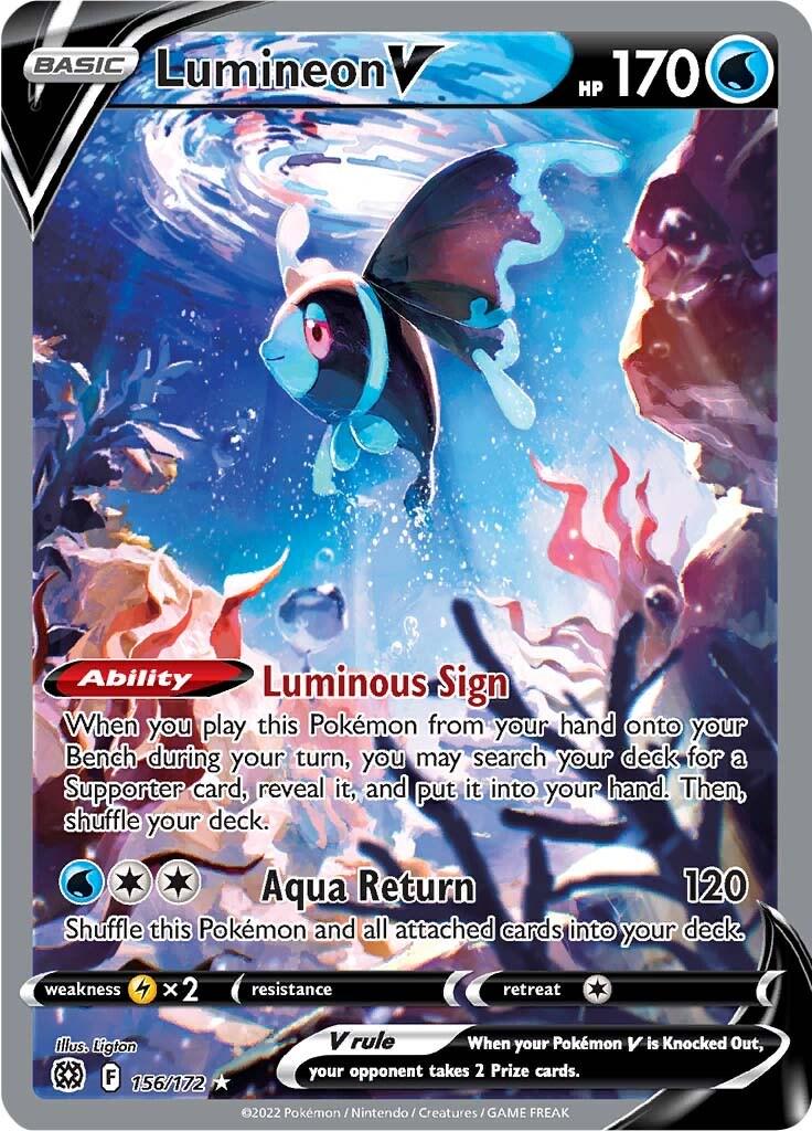 Lumineon V - 156/172 - Illustration Rare - Brilliant Stars