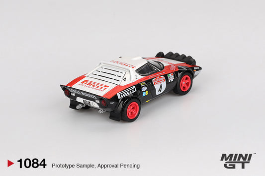 Mini GT 1/64 Lancia Stratos HF #4 1978 Rally Sanremo Winner New