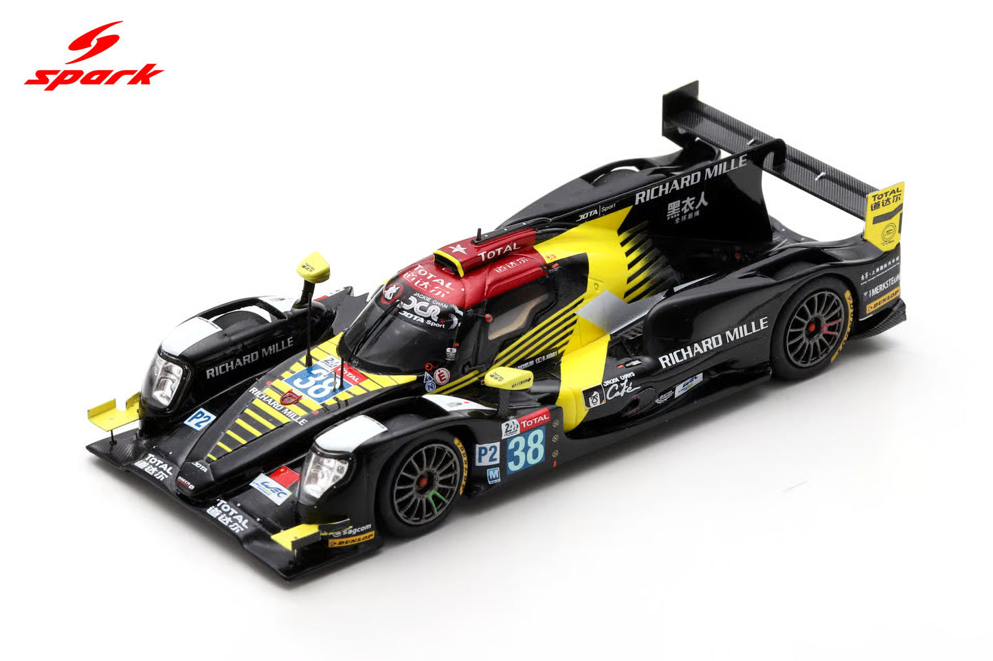 Spark ORECA 07 - Gibson No.38 Jackie Chan DC Racing 2nd LMP2 class 24H Le Mans 2019 H.-P. Tung - S. Richelmi - G. Aubry S7921 - 1:43