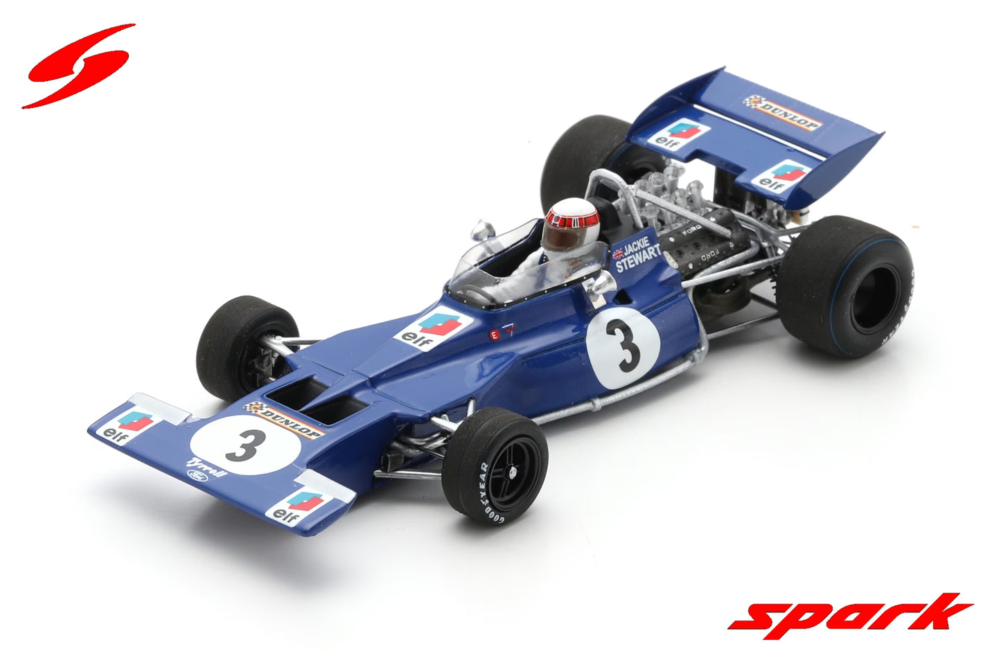 Spark 1/43 Tyrrell 001 No.3 Canadian GP 1970 Jackie Stewart S7230 - 1:43