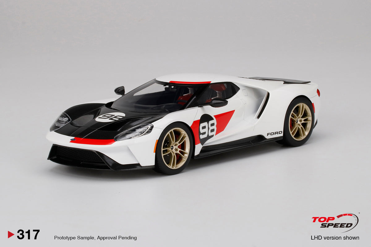 top speed Ford GT heritage TS0317 1/18 Large scale model