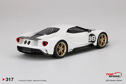 top speed Ford GT heritage TS0317 1/18 Large scale model