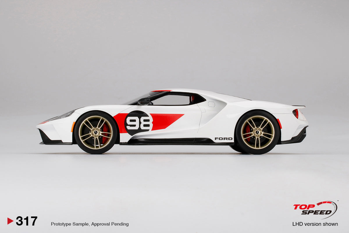 top speed Ford GT heritage TS0317 1/18 Large scale model
