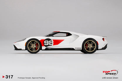top speed Ford GT heritage TS0317 1/18 Large scale model