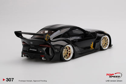 Pandem Toyota GR Supra V1.0 Black Top speed 307 1/18 scale