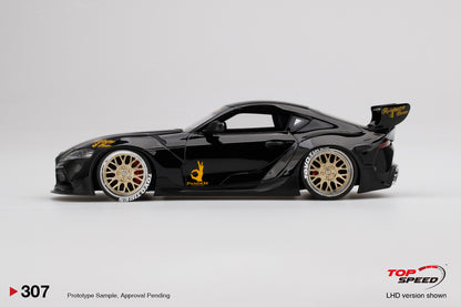 Pandem Toyota GR Supra V1.0 Black Top speed 307 1/18 scale