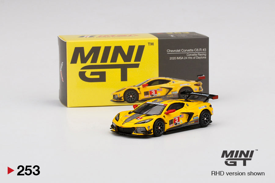 Mini Gt Chevrolet Corvette C8.R #3 2020 IMSA 24 Hrs of Daytona 1/64 scale