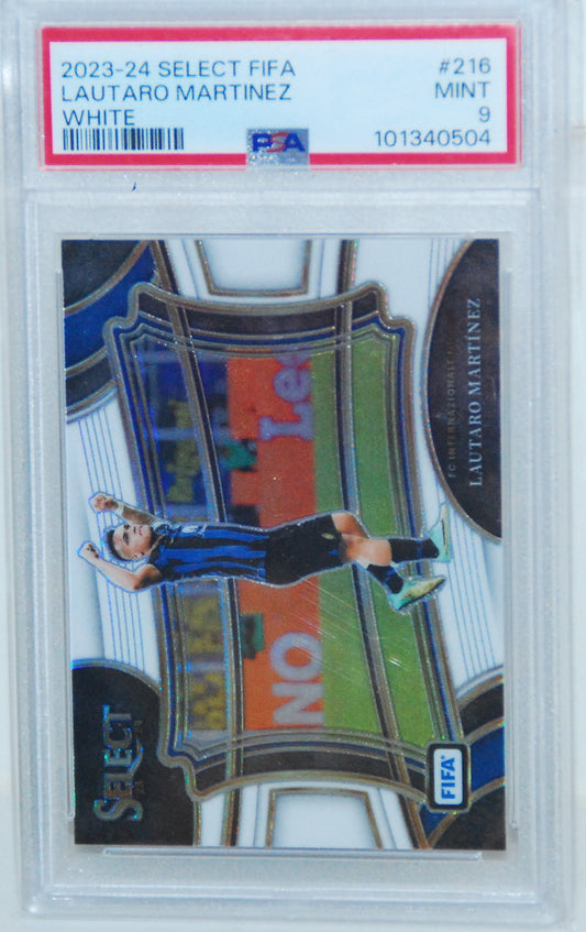 2023-24 Select FIFA Lautaro Martinez (White) - PSA 9