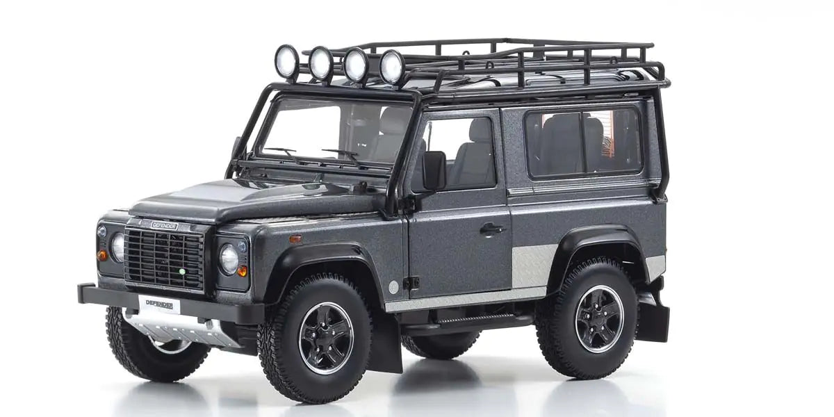1:18 KYOSHO LAND ROVER DEFENDER 90 GRAY NO.08901TR