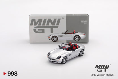 Mini GT 1/64 #998 BMW Z8 Silver LHD