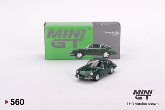Mini GT 1/64 Porsche 911 1964 Irish Green RHD #560