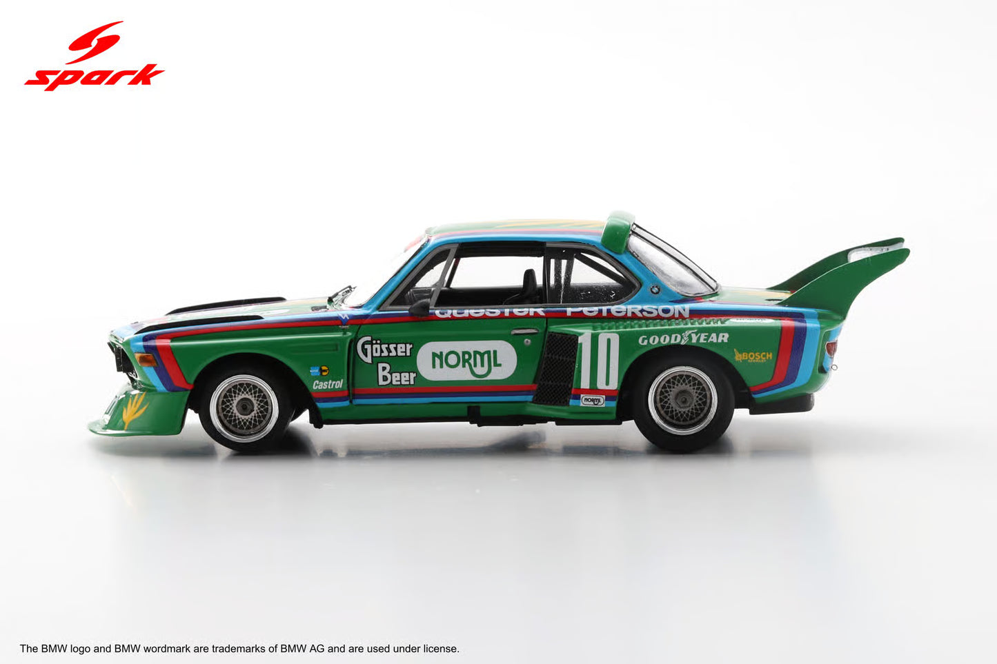 Spark BMW 3.5 CSL No.10 6H Watkins Glen 1976 R. Peterson - D. Quester Limited 750 US110 - 1:43