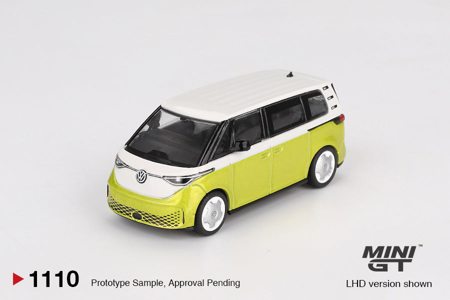 Mini GT #1110 - VW Volkswagen ID Buzz (Candy White / Pomelo Yellow - 1/64)