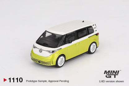 Mini GT #1110 - VW Volkswagen ID Buzz (Candy White / Pomelo Yellow - 1/64)