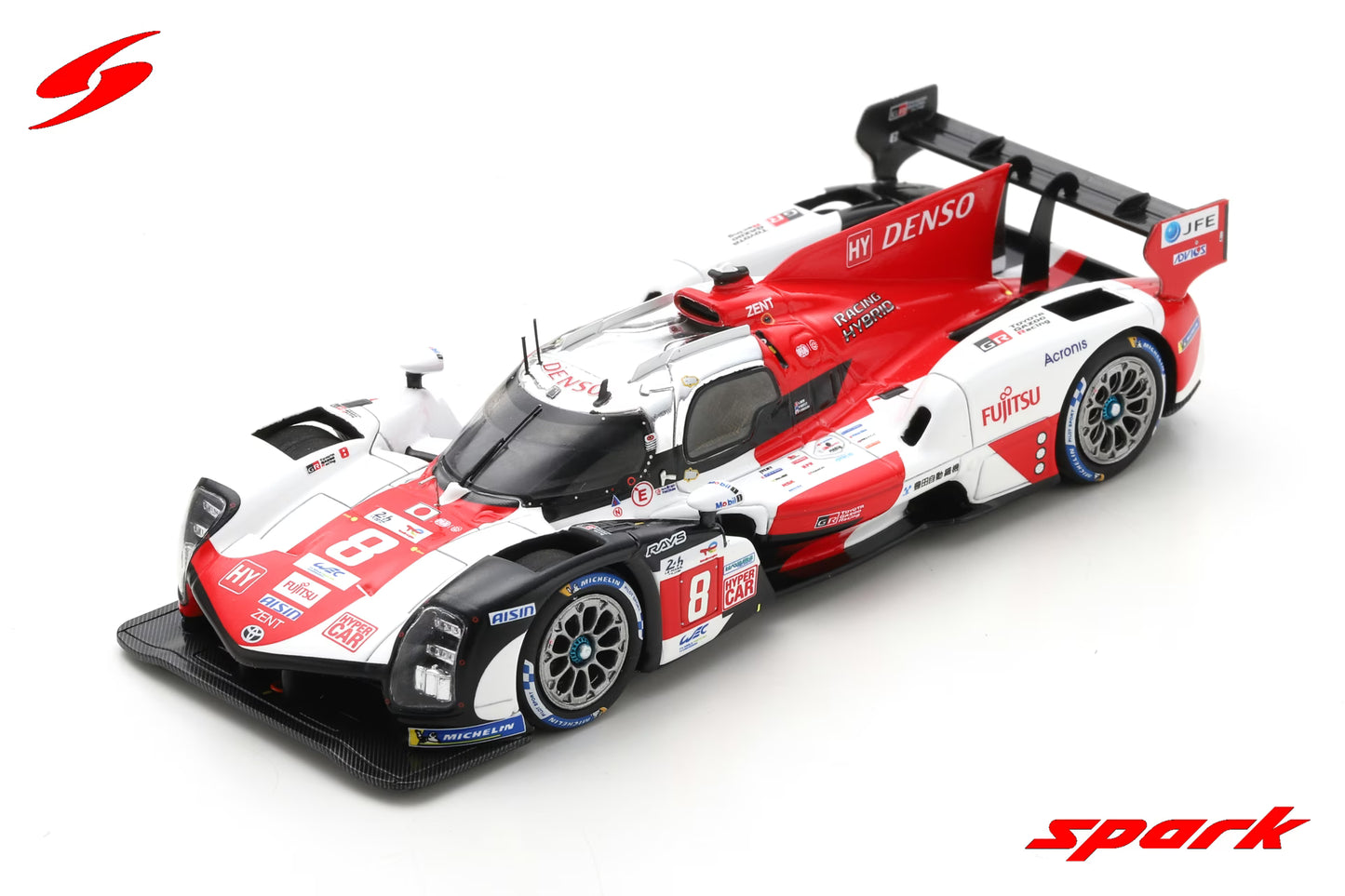 Spark 1/43 TOYOTA GR010 HYBRID No.8 TOYOTA GAZOO Racing Winner 24H Le Mans 2022 S. Buemi - R. Hirakawa - B. Hartley 43LM22
