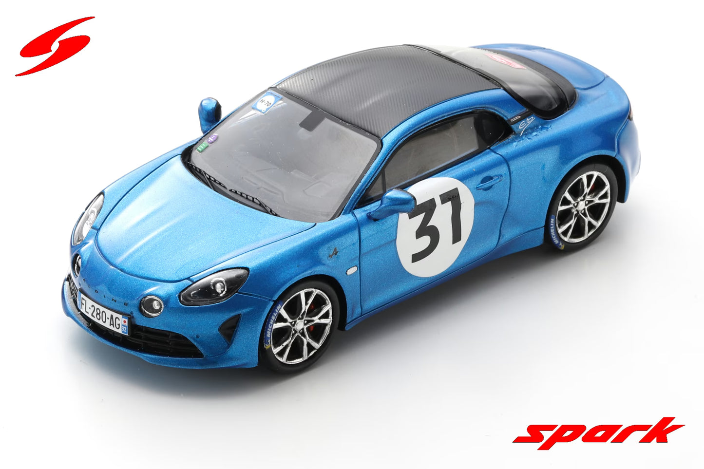 Spark 1/43 Alpine A110S No.31 Rally Monte Carlo 2021 Esteban Ocon S6576