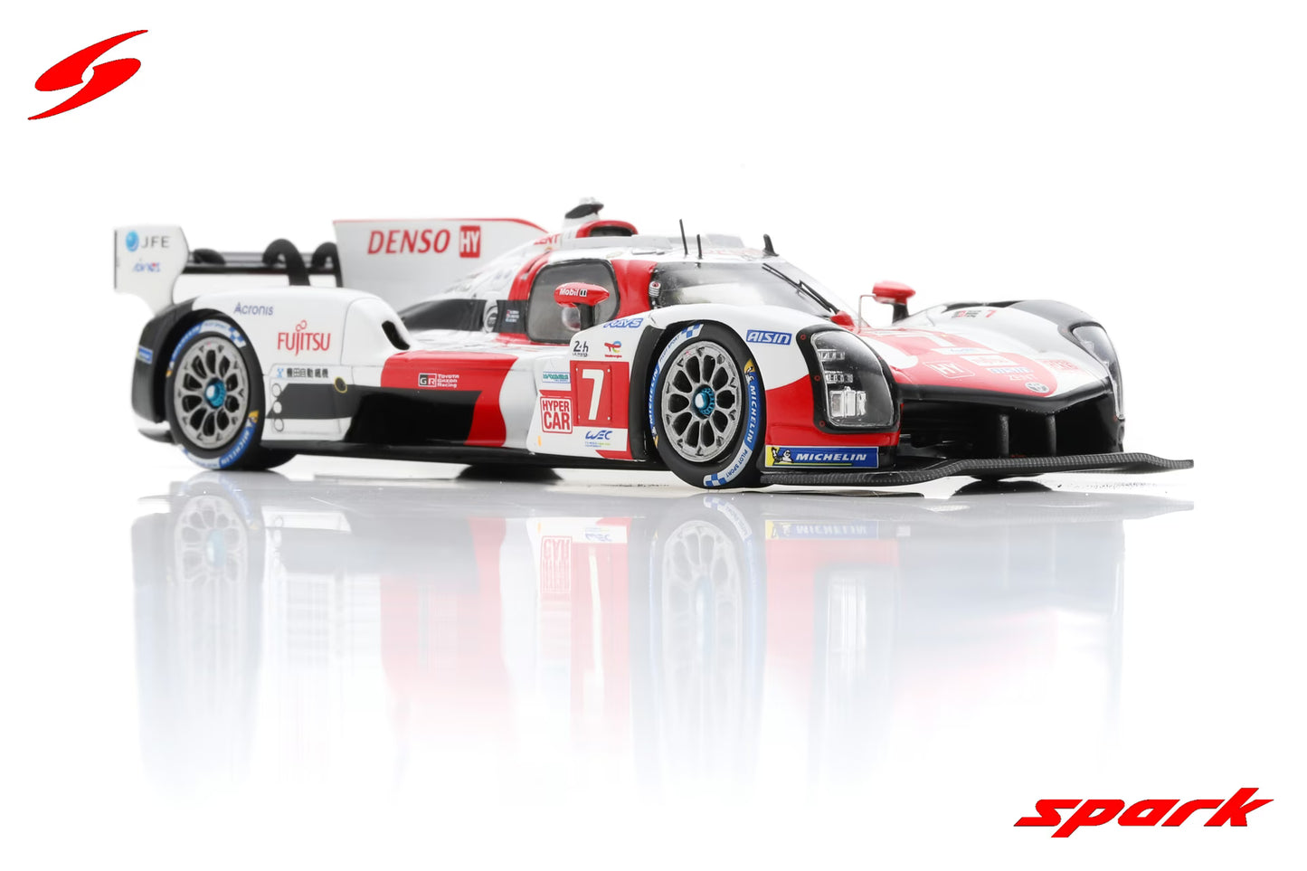 Spark 1/43 TOYOTA GR010 HYBRID No.7 TOYOTA GAZOO Racing 2nd 24H Le Mans 2022 M. Conway - K. Kobayashi - J. M. López S8611