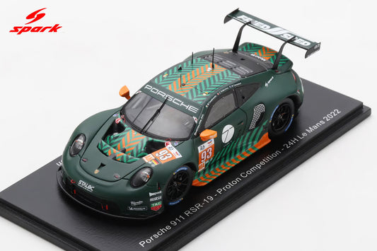 Spark Porsche 911 RSR-19 No.93 Proton Competition 24H Le Mans 2022 M. Fassbender - M. Campbell - Z. Robichon S8654 - 1:43