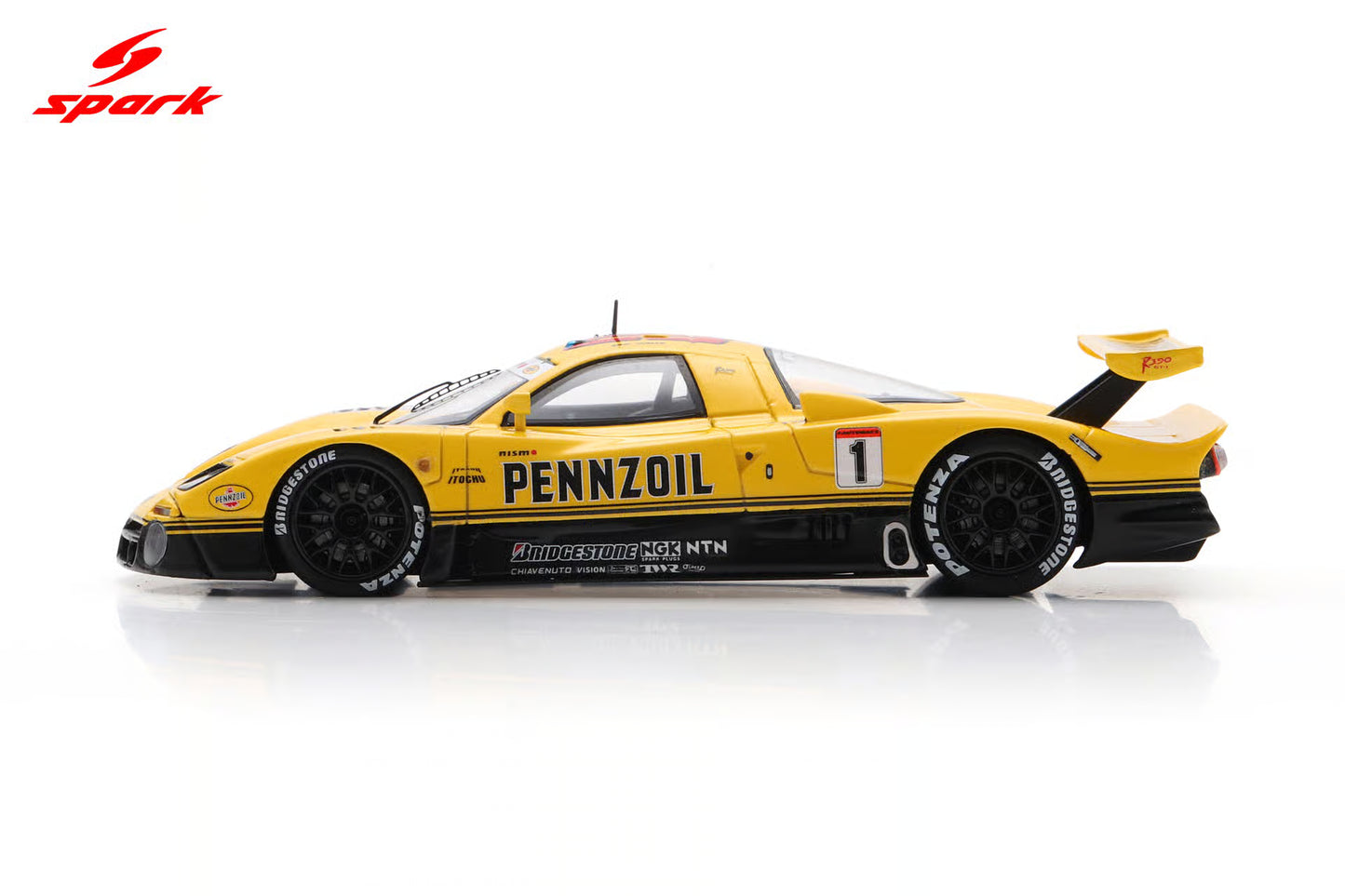 1:43 SPARK Nissan R390 Gt1 3.5L Turbo Pennzoil 1998 Erik Comas S3573 Model