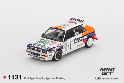 Mini GT Lancia Delta HF Integrale Evoluzione #1 1993 Rallye Monte-Carlo #1131 LHD
