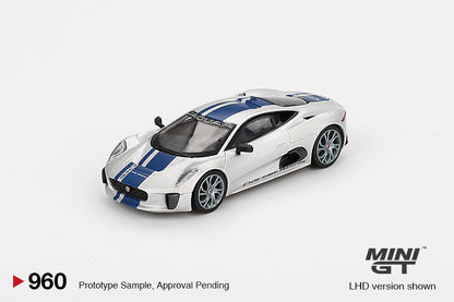 Mini GT 1/64 - Jaguar C-X75 Silver #960 LHD New