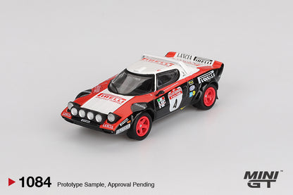 Mini GT 1/64 Lancia Stratos HF #4 1978 Rally Sanremo Winner New