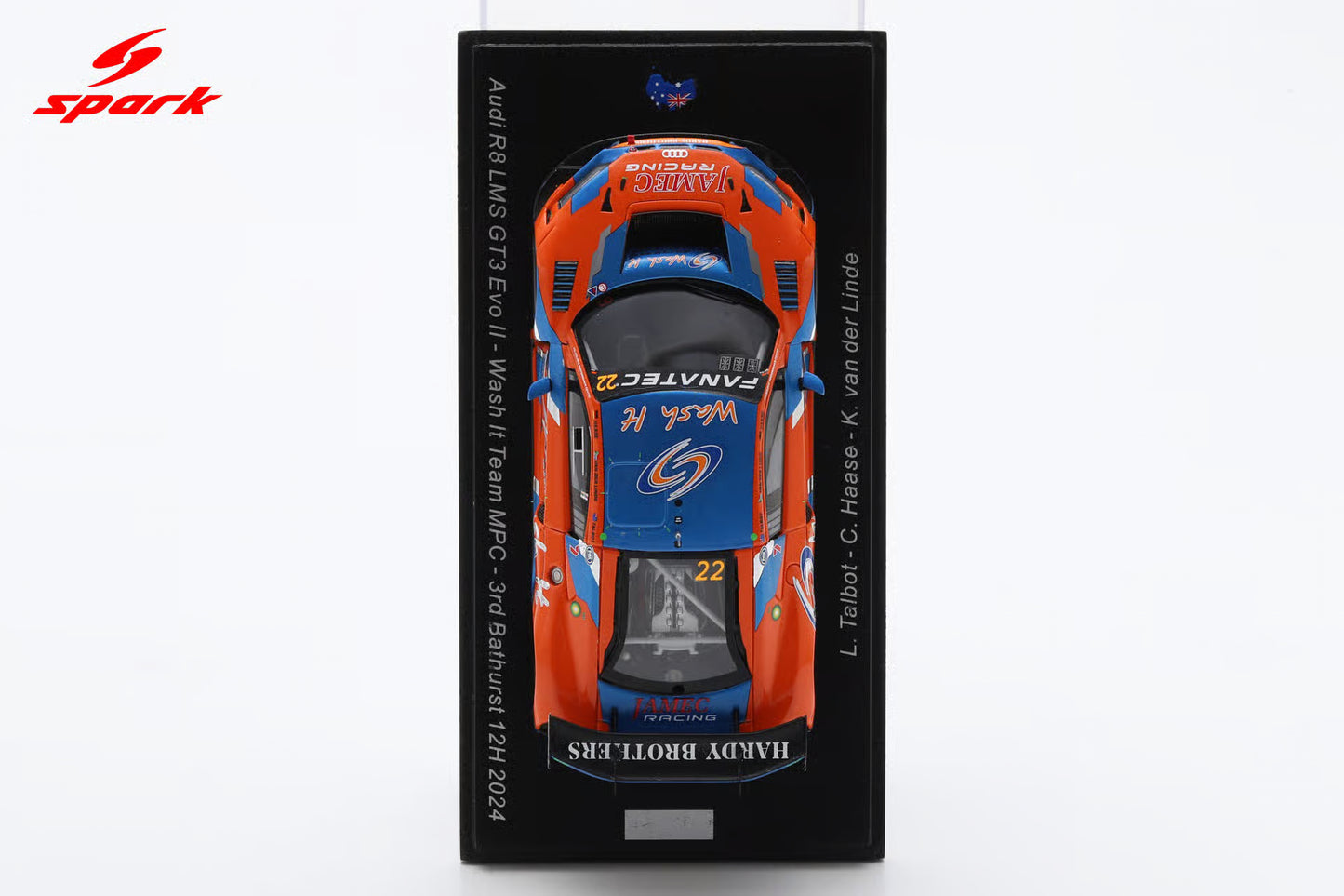 Spark Audi R8 LMS GT3 evo Ⅱ No.22 Wash It Team MPC 3rd Bathurst 12H 2024