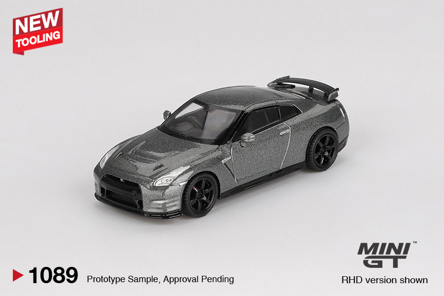 Mini GT No 1089 1/64 Nissan GT-R 2013 Dark Metal Grey Nismo R35 CRS Version
