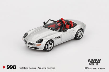 Mini GT 1/64 #998 BMW Z8 Silver LHD