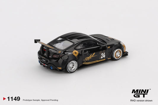 Mini GT No 1149 1/64 Toyota GR 86 LB Nation Black/Gold RHD In Blister Pack