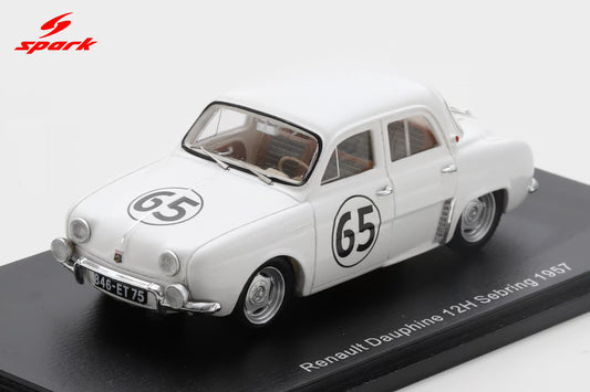 Spark Renault Dauphine No.65 35th 12H Sebring 1957 G. Thirion - N. Ferrier - G. Spydel S5219 - 1:43